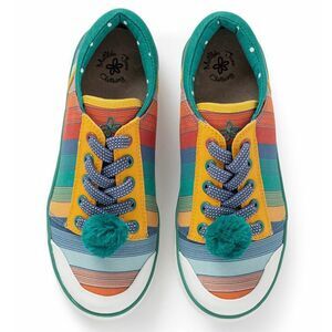 Matilda Jane MJC, Finish Line Pom Pom Striped Sneaker, Girl Toddlers 11